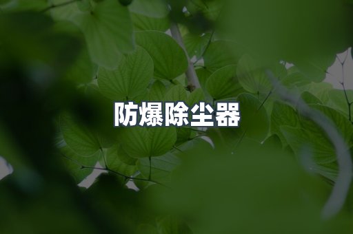防爆除尘器